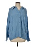Easel 100% Rayon Blue Long Sleeve Blouse Size S - photo 1