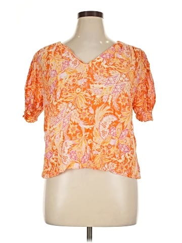 RACHEL Rachel Roy Short Sleeve Blouse (view 1)