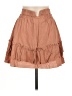 Shein 100% Polyester Solid Tan Casual Skirt Size 6 - photo 1