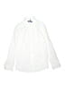 Perry Ellis 100% Polyester Solid White Ivory Long Sleeve Button-Down Shirt Size 10 - photo 1