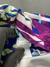 Xersion Print Purple Swimsuit Top Size 10 - photo 5