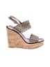 Tory Burch Silver Wedges Size 6 1/2 - photo 1
