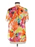 Sara Michelle 100% Polyester Orange Short Sleeve Blouse Size M - photo 2
