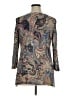 Lauren by Ralph Lauren 100% Silk Blue Tan Silk Pullover Sweater Size 1X - photo 2