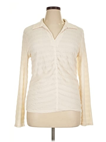 G by Giuliana Rancic Long Sleeve Blouse (view 1)