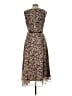Evan Picone 100% Polyester Paisley Brown Cocktail Dress Size 12 - photo 2