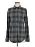Quince Houndstooth Gray Long Sleeve Button-Down Shirt Size M - photo 1