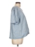 Elle 100% Lyocell Blue Short Sleeve Top Size XXL - photo 4