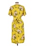 Lularoe Floral Yellow Casual Dress Size L - photo 2