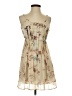 Thistlepearl 100% Polyester Floral Tan Casual Dress Size S - photo 1