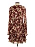 BCBGMAXAZRIA 100% Polyester Print Burgundy Cocktail Dress Size 4 - photo 2