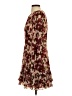 BCBGMAXAZRIA 100% Polyester Print Burgundy Cocktail Dress Size 4 - photo 5