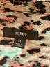 J.Crew 100% Polyester Animal Print Teal Sleeveless Blouse Size M - photo 7