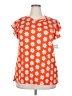 Haptics Orange Short Sleeve Blouse Size 2X - photo 1