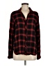 Bella Dahl Plaid Red Long Sleeve Button-Down Shirt Size M - photo 1