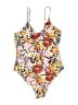 Shein Floral Ivory One Piece Swimsuit Size XL - photo 2