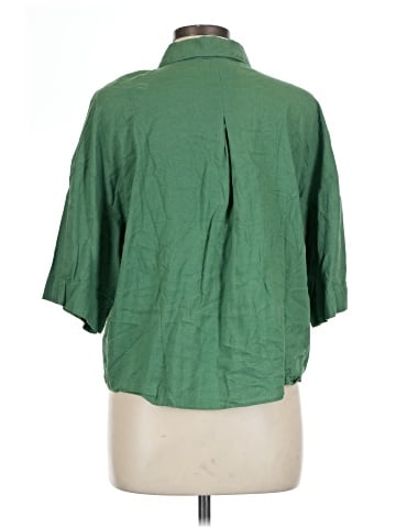 H&M 3/4 Sleeve Button-Down Shirt (view 2)
