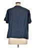 Elle 100% Lyocell Blue Short Sleeve Top Size XL - photo 2