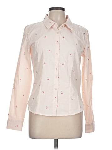 Pink Rose Long Sleeve Blouse (view 1)