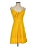 Express Polka Dots Yellow Casual Dress Size S - photo 1