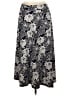 Talbots Print Black Casual Skirt Size Med Petite - photo 1