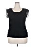 Notations Black Short Sleeve Top Size 2X - photo 1