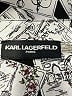 Karl Lagerfeld Paris 100% Polyester Print Silver Long Sleeve Blouse Size L (estimated) - photo 7
