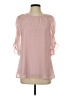 Doe & Rae 100% Polyester Pink 3/4 Sleeve Blouse Size S - photo 1