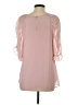 Doe & Rae 100% Polyester Pink 3/4 Sleeve Blouse Size S - photo 2