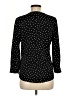 Adrianna Papell Polka Dots Black Long Sleeve Blouse Size M - photo 2