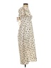 Assorted Brands 100% Polyester Polka Dots Ivory Casual Dress Size S - photo 4