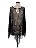 BCBGMAXAZRIA 100% Rayon Black Poncho One size - photo 1