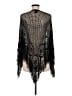 BCBGMAXAZRIA 100% Rayon Black Poncho One size - photo 2