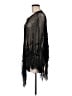 BCBGMAXAZRIA 100% Rayon Black Poncho One size - photo 5
