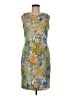 J. McLaughlin 100% Polyester Tropical Green Cocktail Dress Size 6 - photo 1