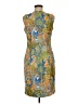 J. McLaughlin 100% Polyester Tropical Green Cocktail Dress Size 6 - photo 2
