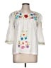ECI White 3/4 Sleeve Blouse Size L (petite) - photo 1