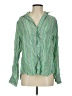 Frank & Eileen 100% Linen Green Long Sleeve Blouse Size XS - photo 1