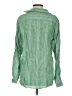 Frank & Eileen 100% Linen Green Long Sleeve Blouse Size XS - photo 2
