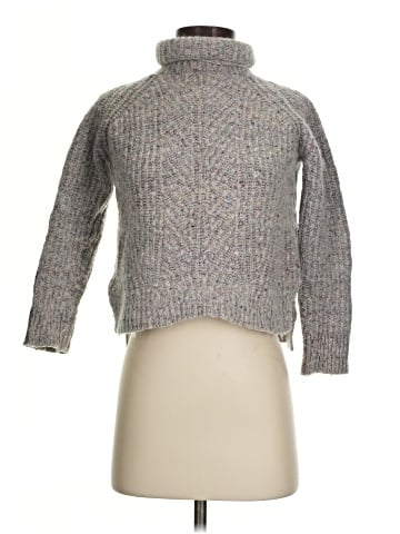 Madewell Colorfleck Ribbed Turtleneck Sweater (view 1)