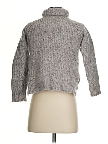 Madewell Colorfleck Ribbed Turtleneck Sweater (view 2)
