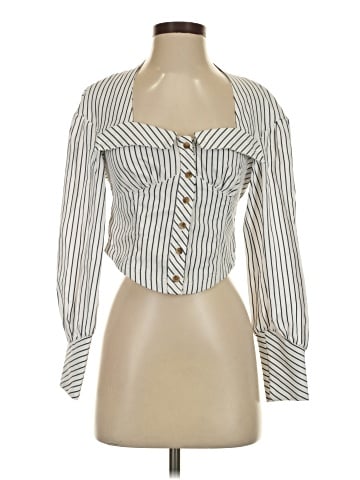 Topshop Long Sleeve Blouse (view 1)