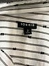 Torrid 100% Polyester Stripes White Silver Short Sleeve Blouse Size 2X Plus (2) - photo 7