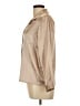 Worthington 100% Polyester Metallic Tan Long Sleeve Blouse Size 10 Petite - photo 5