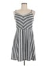 Universal Thread Stripes Gray Casual Dress Size M - photo 1