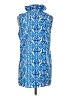 Mud Pie 100% Polyester Blue Sleeveless Blouse Size S - photo 2