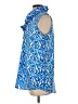 Mud Pie 100% Polyester Blue Sleeveless Blouse Size S - photo 5