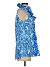 Mud Pie 100% Polyester Blue Sleeveless Blouse Size S - photo 4
