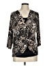 Carroll Reed Black 3/4 Sleeve Blouse Size M - photo 1