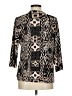 Carroll Reed Black 3/4 Sleeve Blouse Size M - photo 2